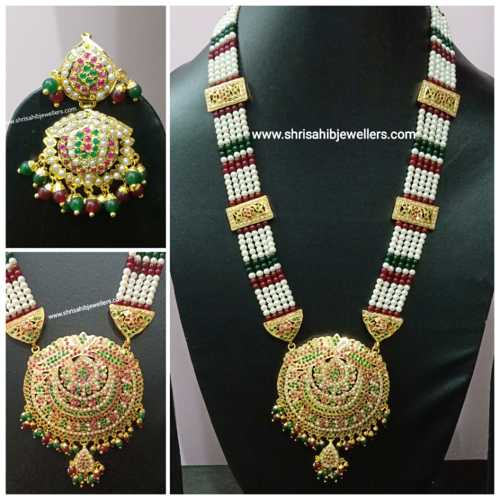 Punjabi Jadau Rani Har - Jadau Jewellers