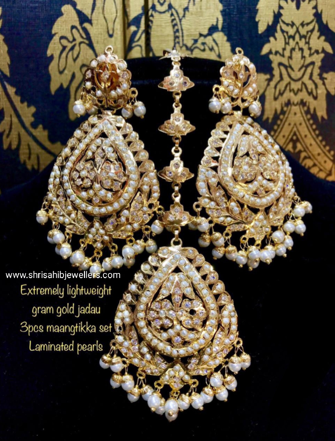 The Best Dulhaniya Earrings with Maang Tikka – Saubhagyavati.in