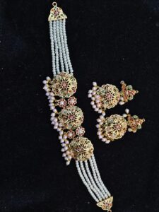 Hyderabadi Navratan Jadau Choker Set
