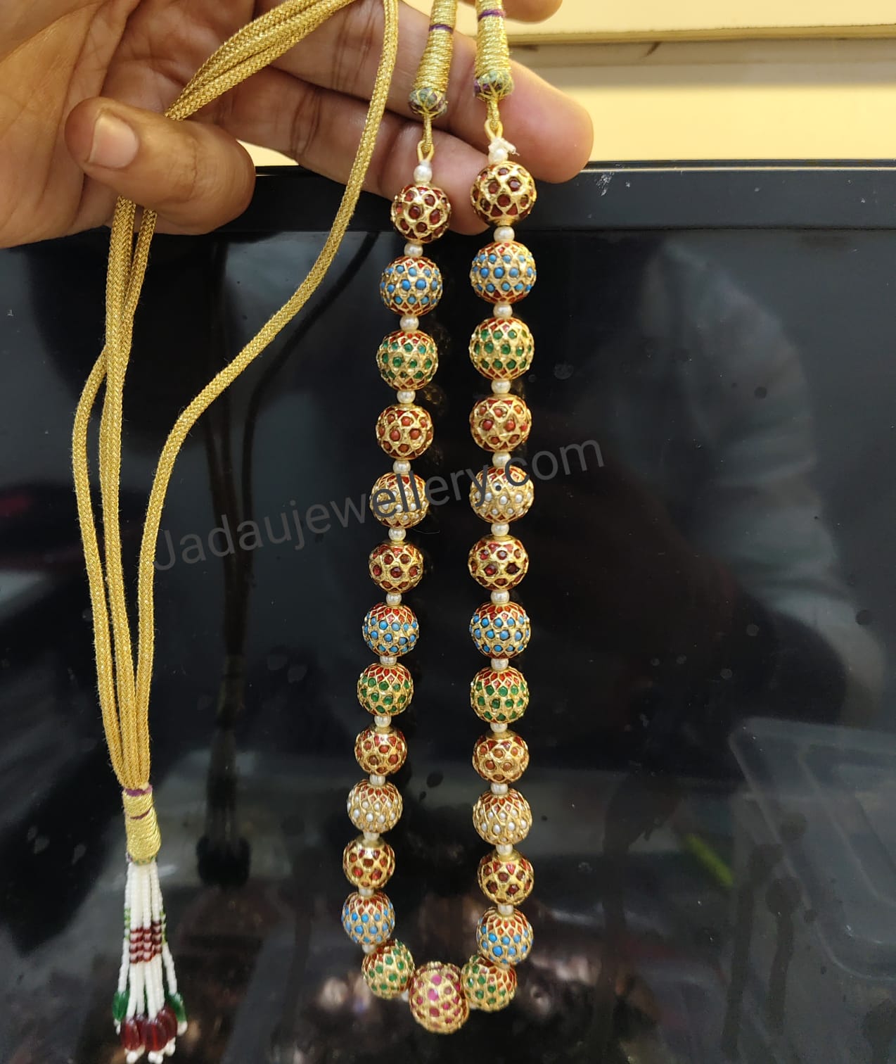 Multicolour Meenakari Jadau Mala
