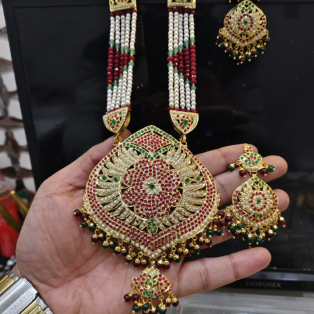 Gold Plated Jadau Rani har