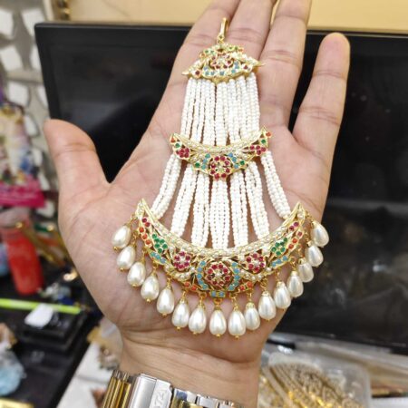 Navratan Jadau Bridal Jhumar Passa